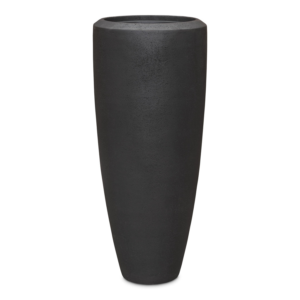 Polystone Plain Partner Planter Smoke 37x90cm