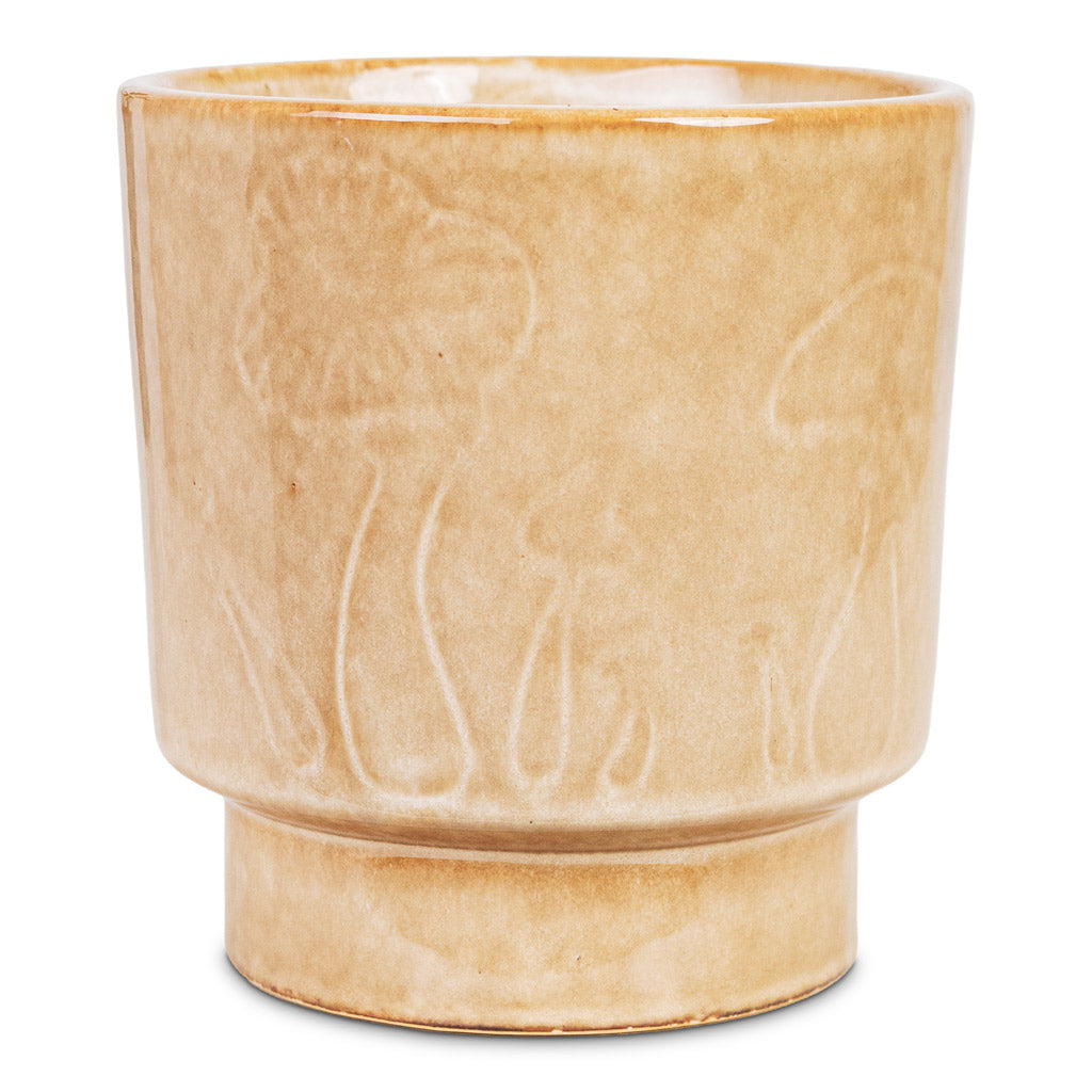 Porchini Glaze Pot Toasted Caramel 14x15cm plant pot
