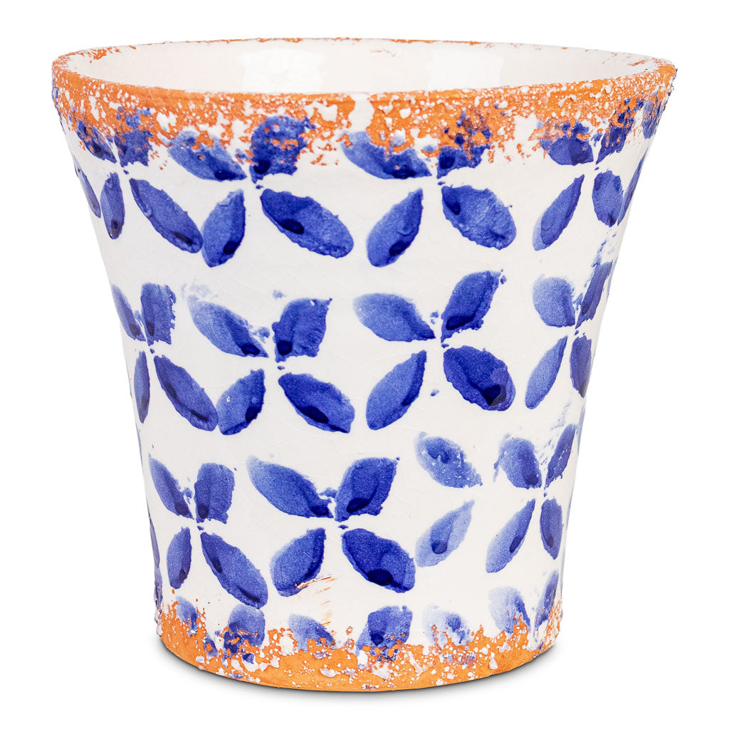 Porto Pot Blue Tile 17x16.5cm