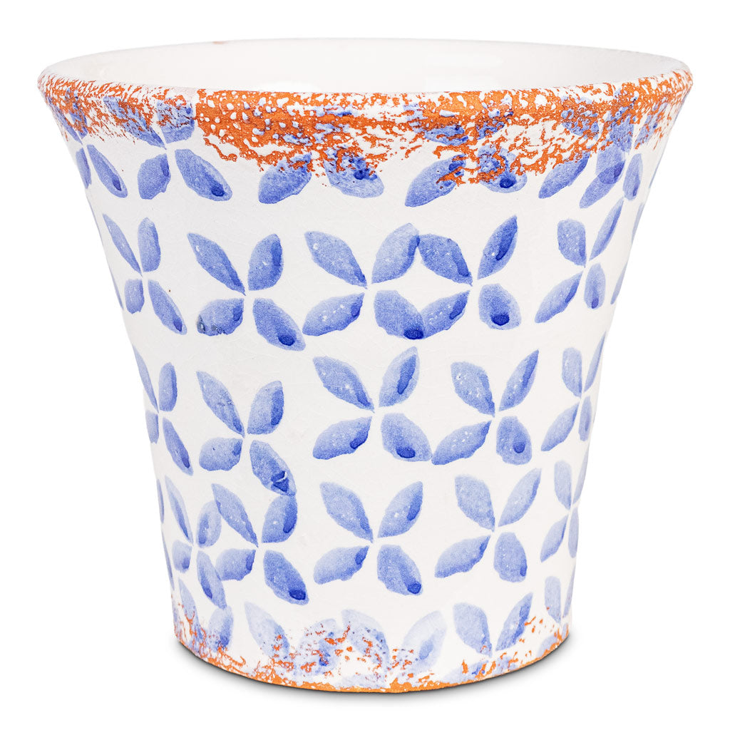 Porto Pot Blue Tile 19x17.5cm