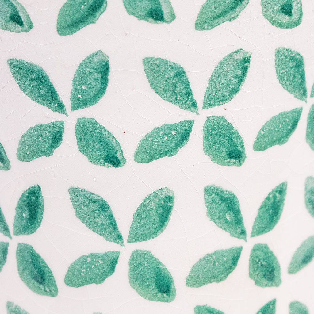 Porto Pot Green Tile 17x16.5cm