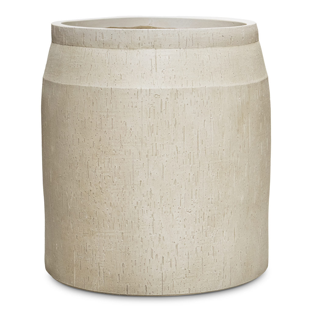Raindrop Cylinder Jar Planter Stone 24x26cm