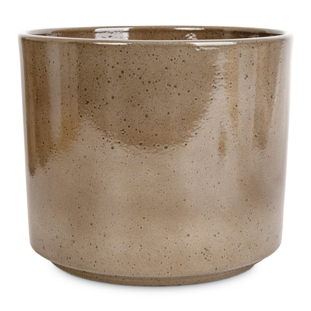 Remmi Glaze Plant Pot - Mocha Large