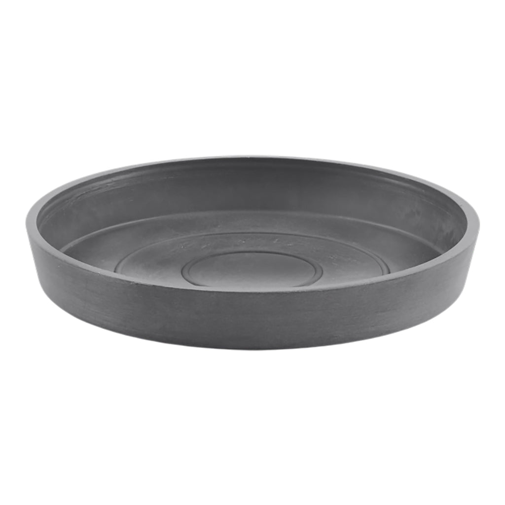 Rounded Plant Pot Saucer Grey 18x3cm