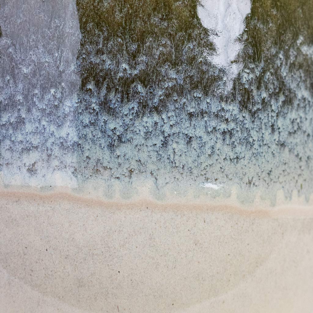 Rowe Glaze Pot Olive Wash Close up