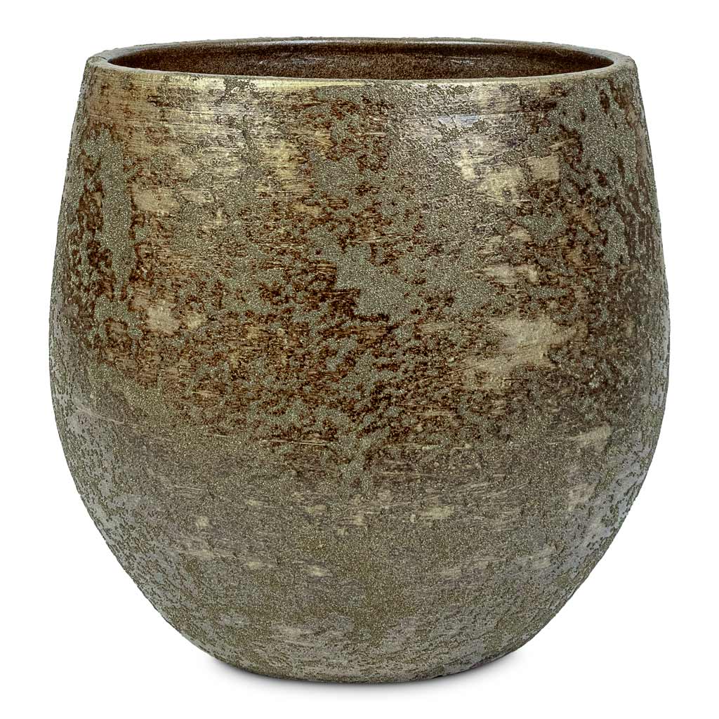 Rustic Pot Moss Green - 25x23cm