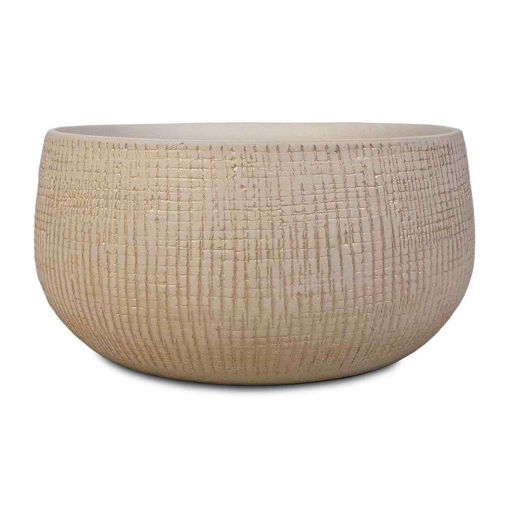 Ryan Plant Bowl - Sand Gold