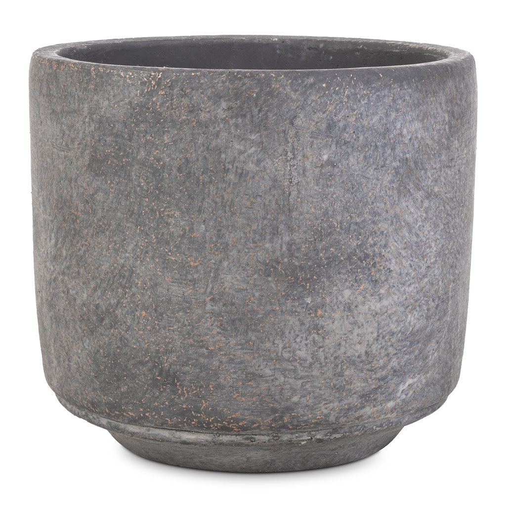 Saar Plant Pot - Earth Cement - 12 x 11cm