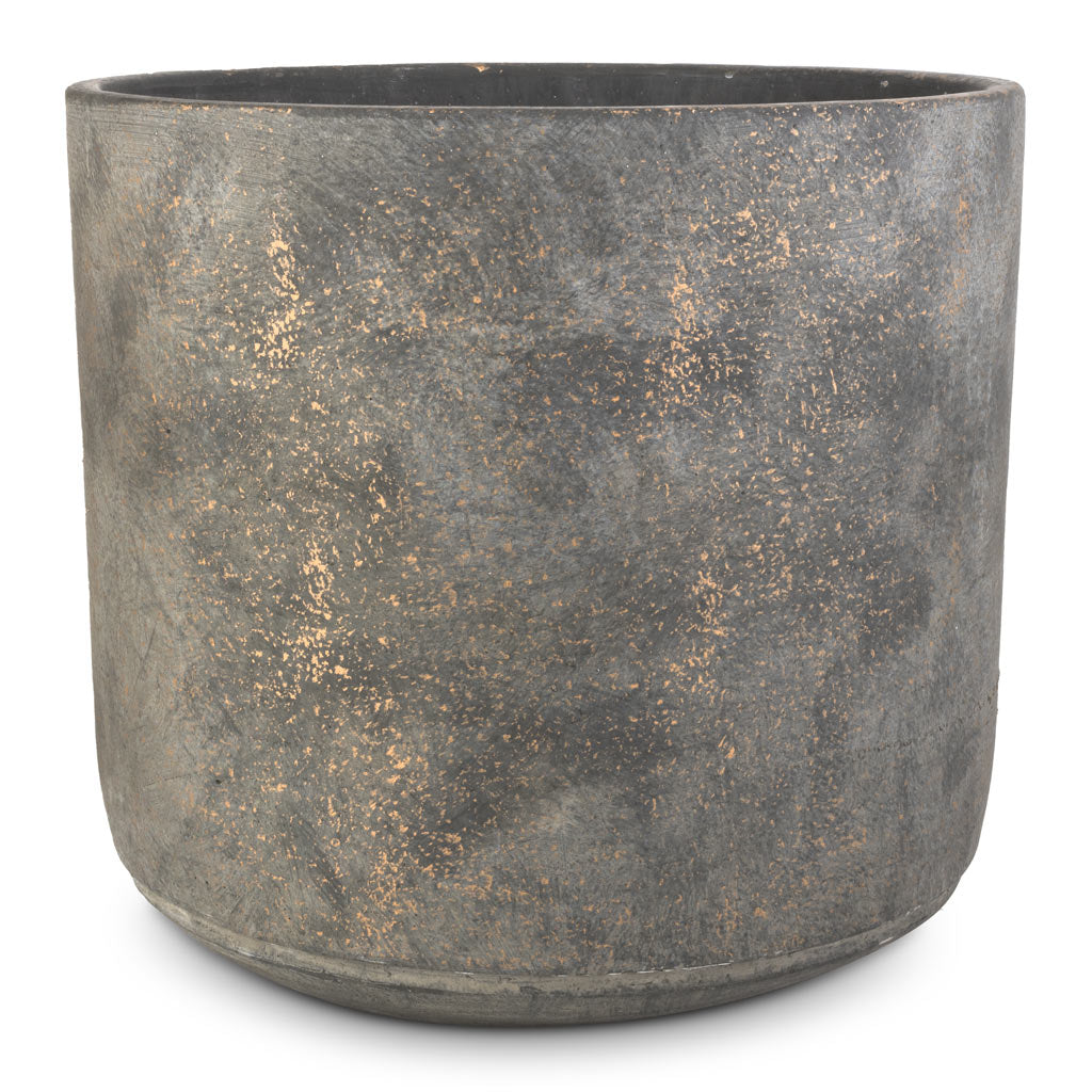 Saar Plant Pot - Earth Cement - 26 x 25cm