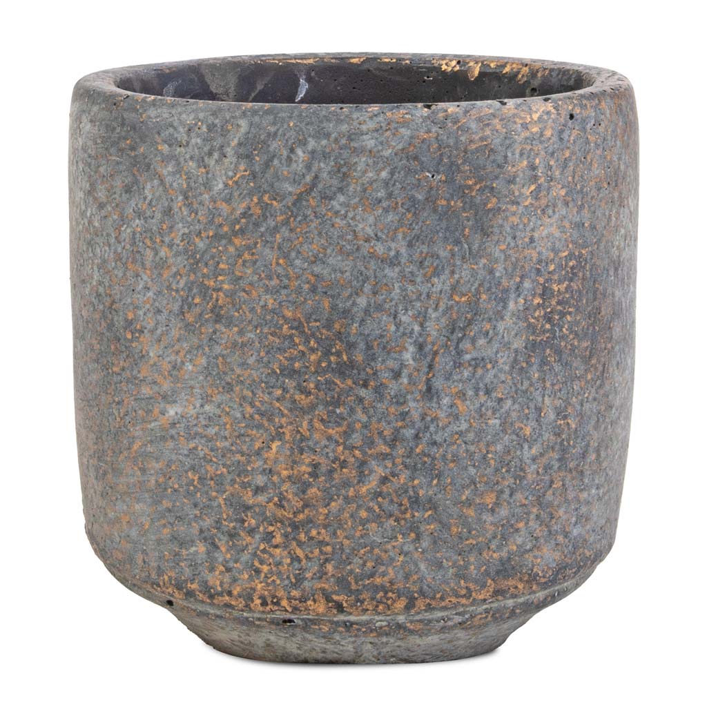 Saar Plant Pot - Earth Cement - 8 x 8cm