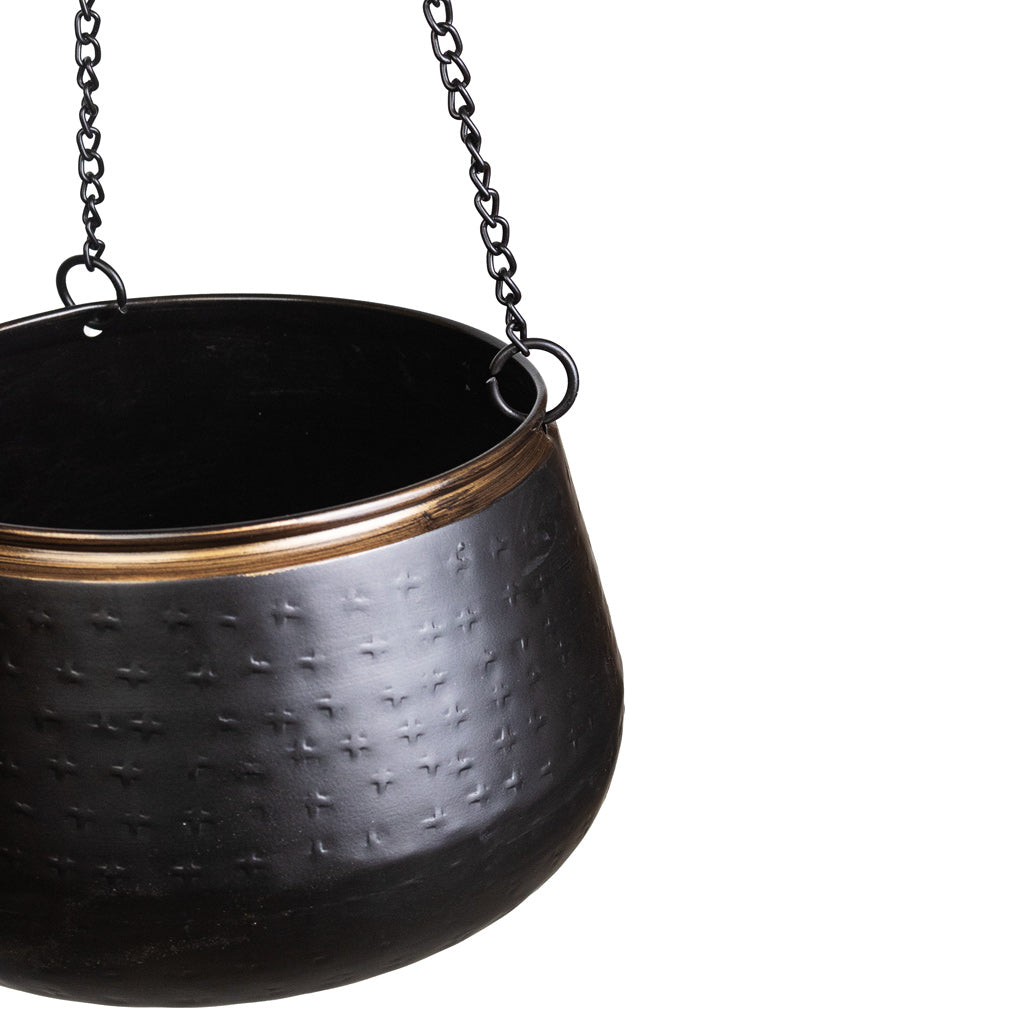 Sahara Hanging Pot Slate - DETAIL