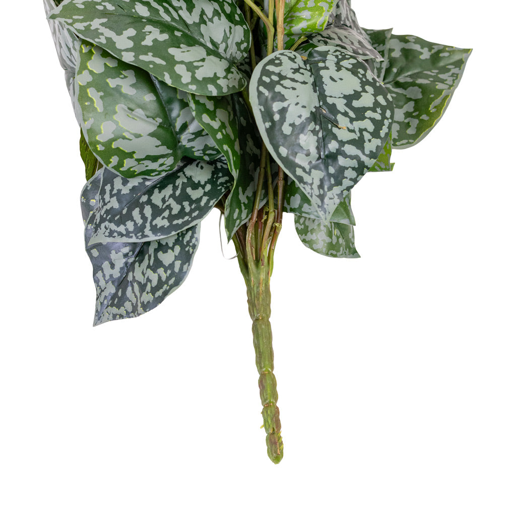 Satin Pothos Hanging Bush Artificial Stem close up