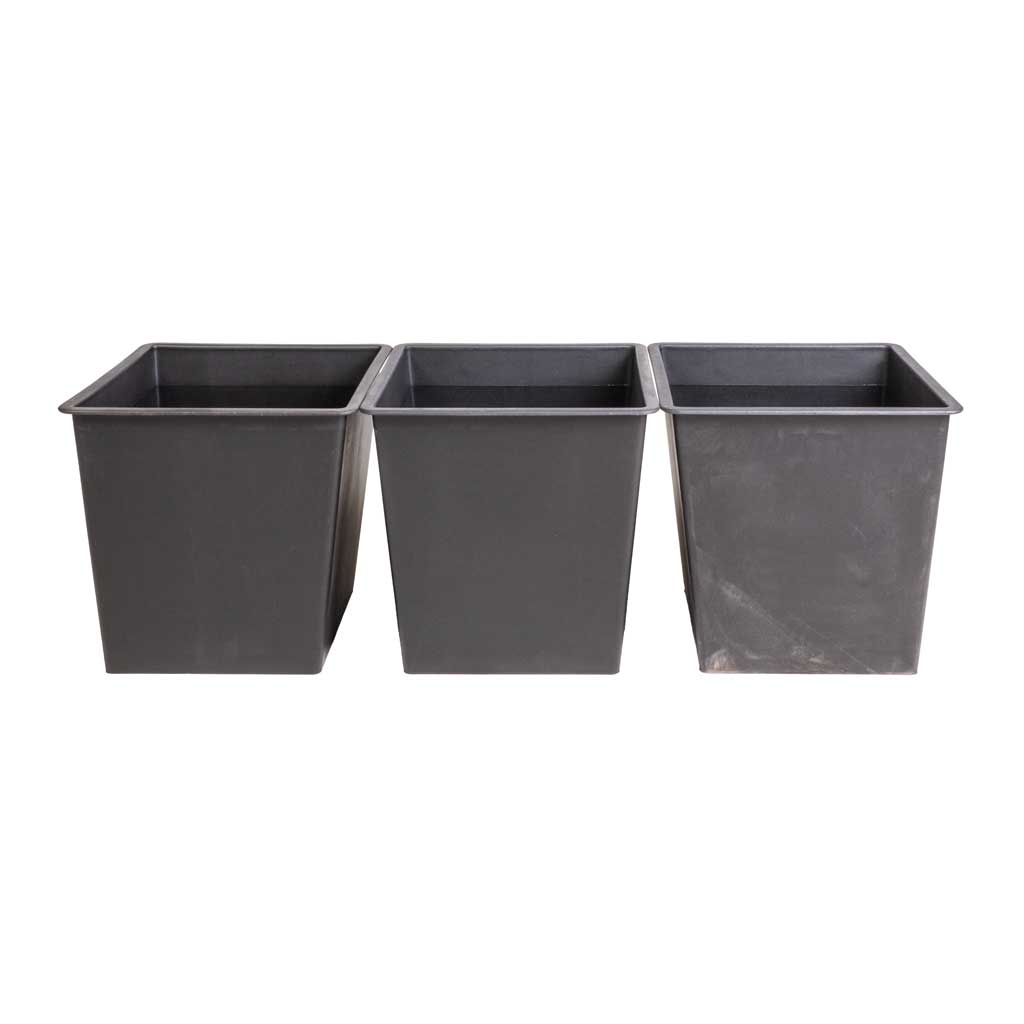 Solid Rectangle Planter - Dark Grey