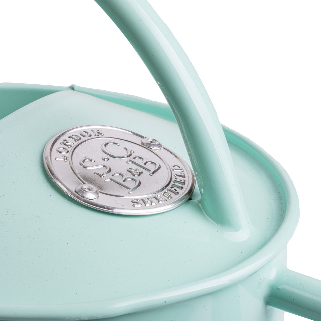 Sophie Conran Indoor Watering Can 1.7L - Duck Egg Blue Stamp