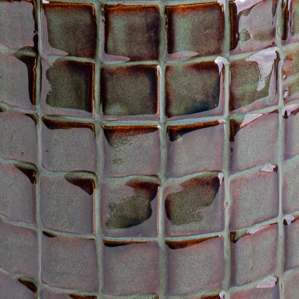 Stian Plant Pot - Moss Green Surface Brown