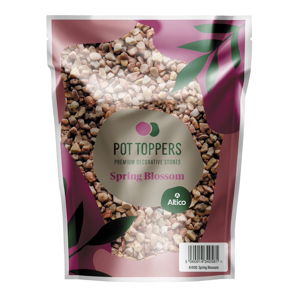 Stone Pot Topper Pouch Spring Blossom Premium Decorative Stones