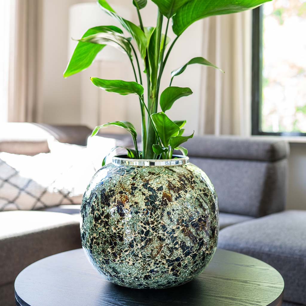 mirror pot plant Mosaic Metal Plant Pot - Mirror - Quality Plant Pots