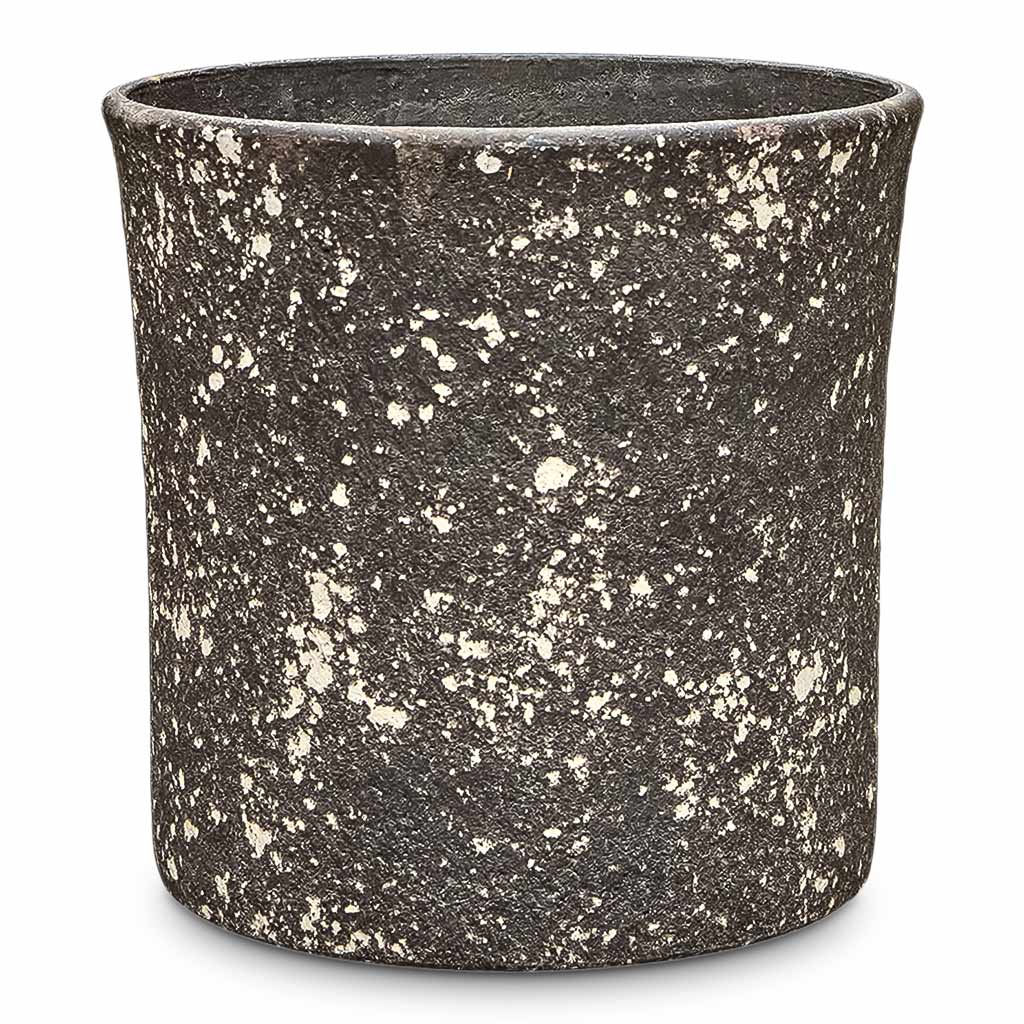 Sudetes Cylinder Planter Rustic Anthracite 31x31cm