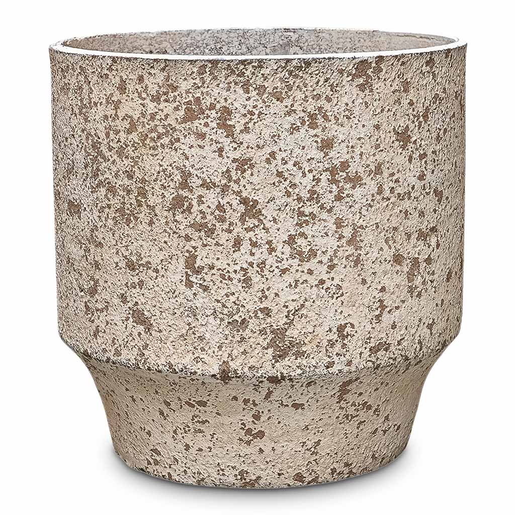 Sudetes Tube Planter Rustic Beige 41x41cm