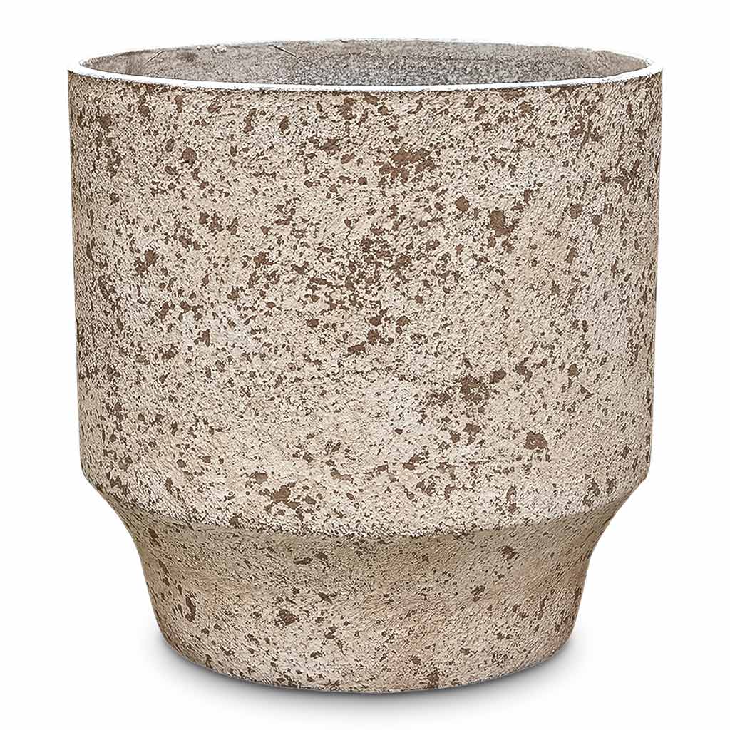 Sudetes Tube Planter Rustic Beige 47x47cm