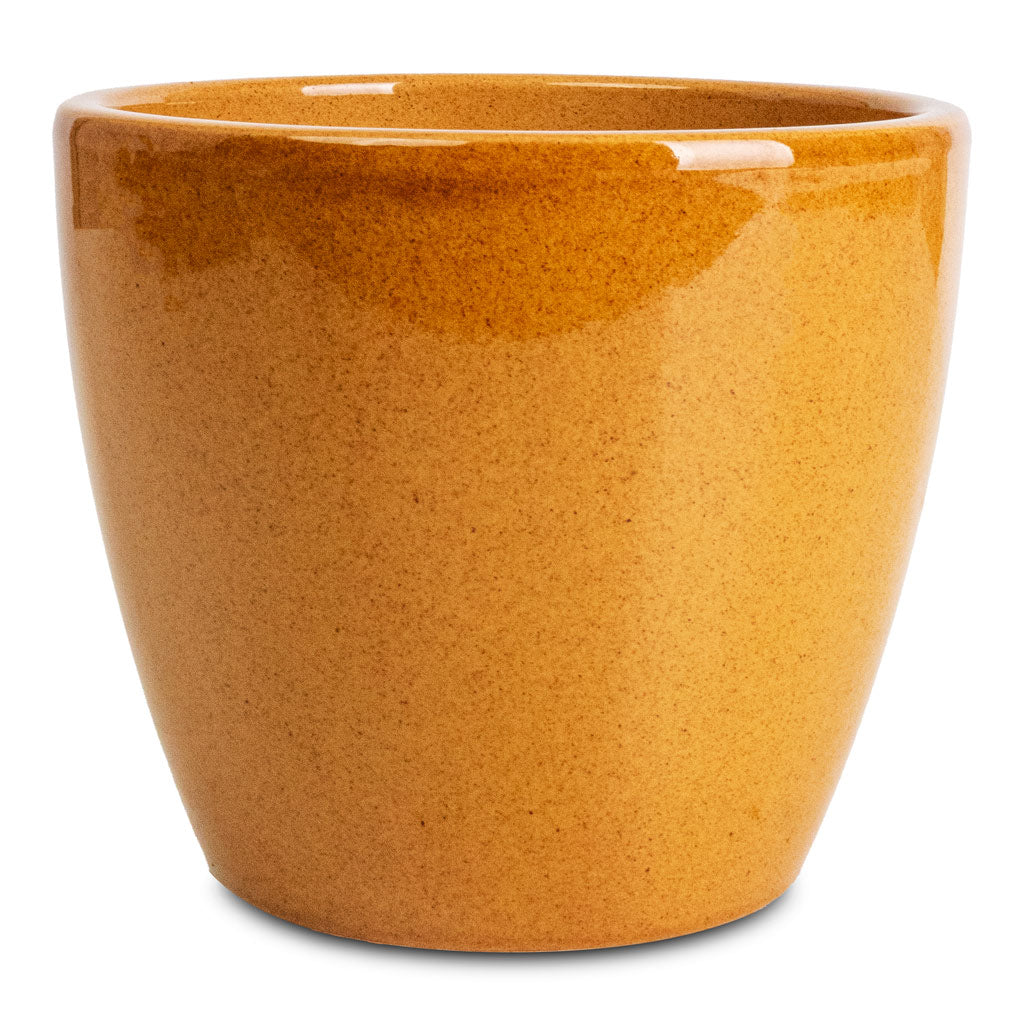 Sven Plant Pot - Mustard 20x19cm