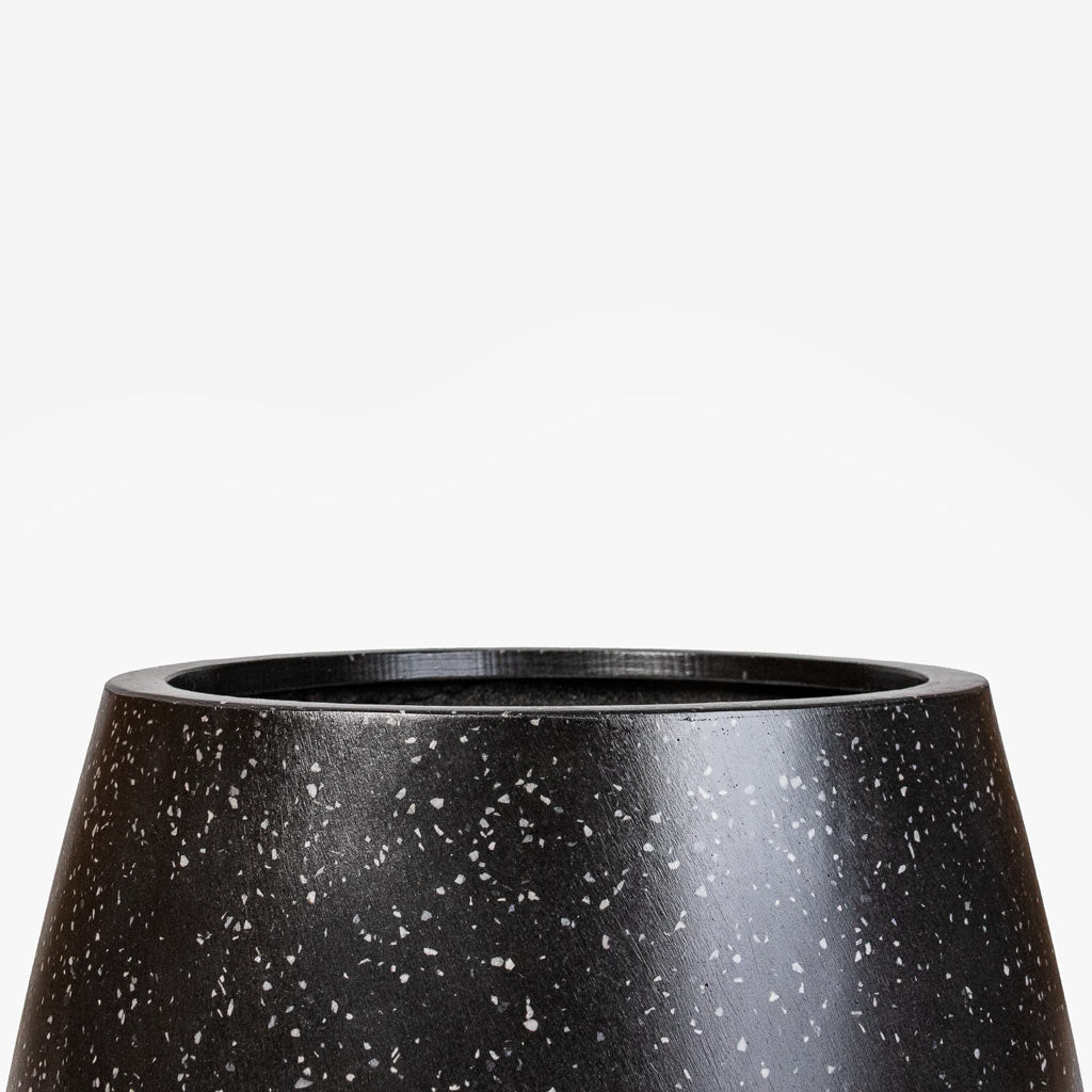 Terrazzo Darcy Planter Black Close Up