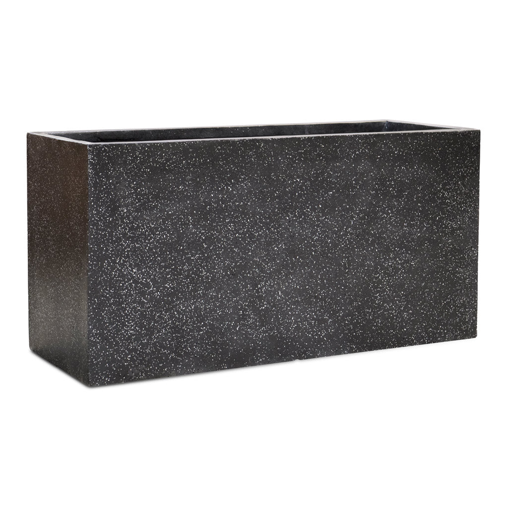 Terrazzo Trough Planter - Black