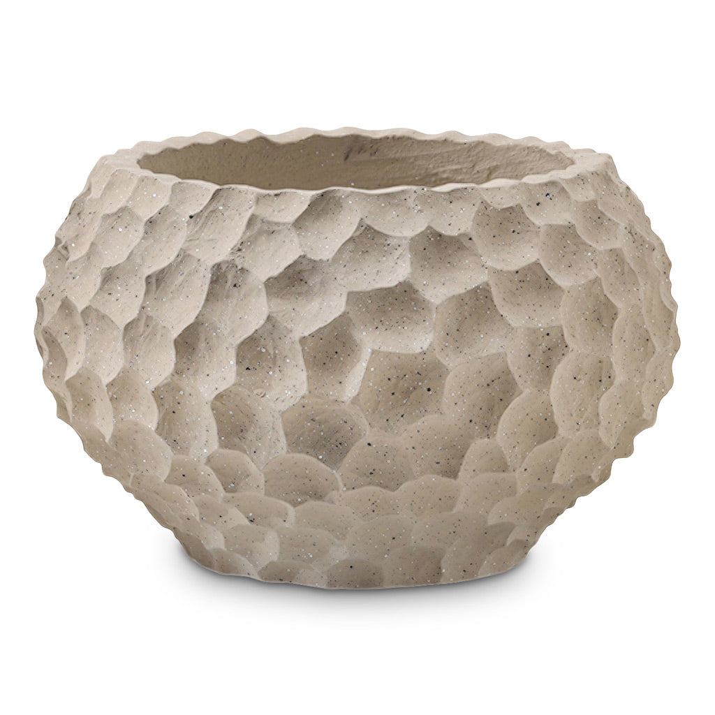 Thur Low Calima Planter Baked Sand 38x24cm
