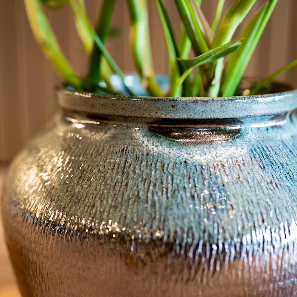 Vita Jar Lead Drip - 27x20cm