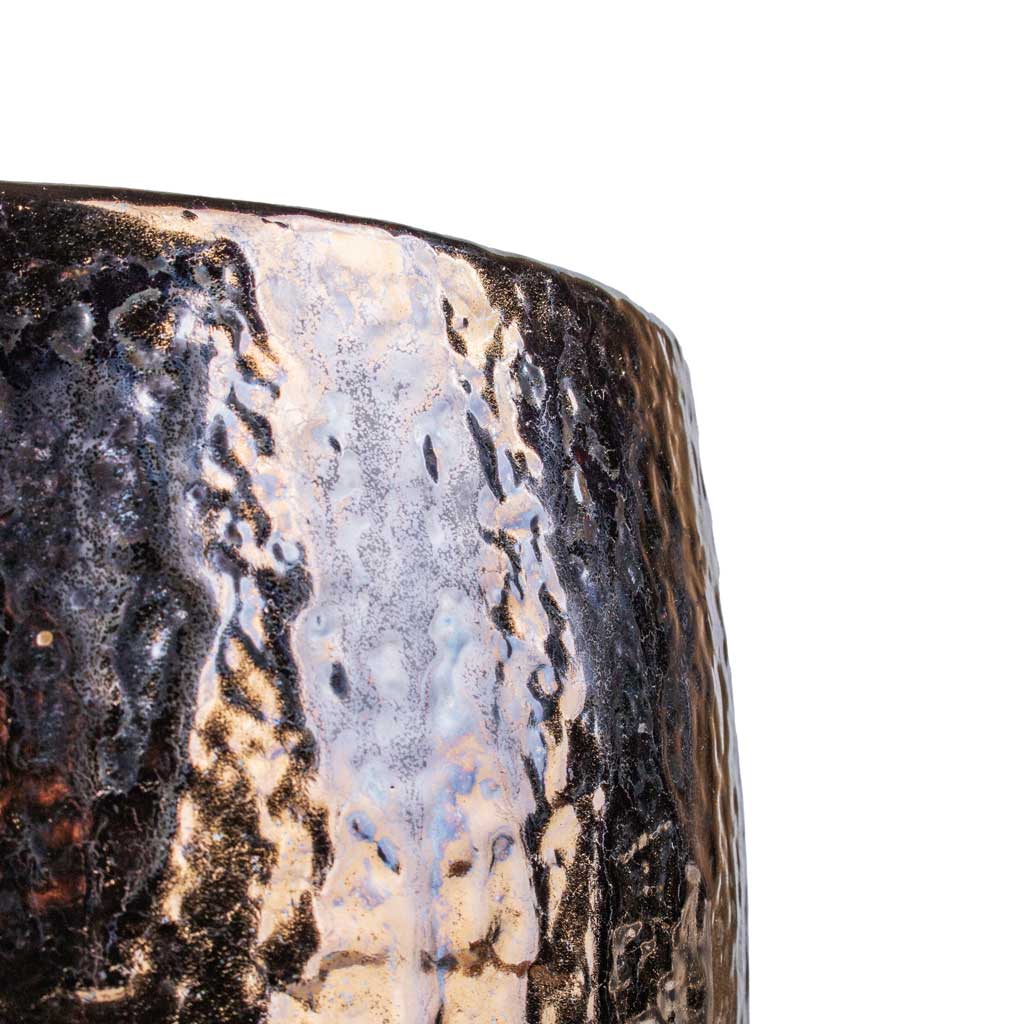 Yvette Plant Pot - Gold - Corner Detail