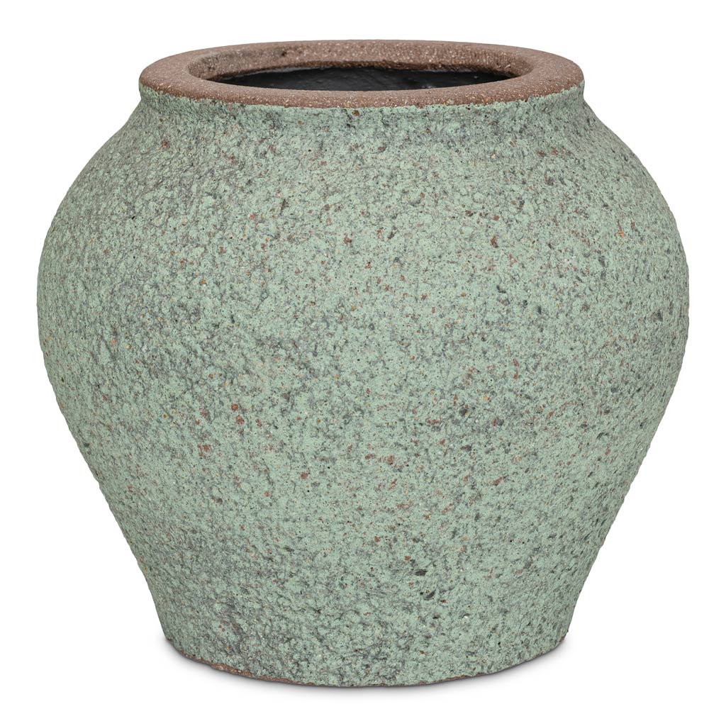 Zeus Mediterranean Planter Rustic Green 37x32cm