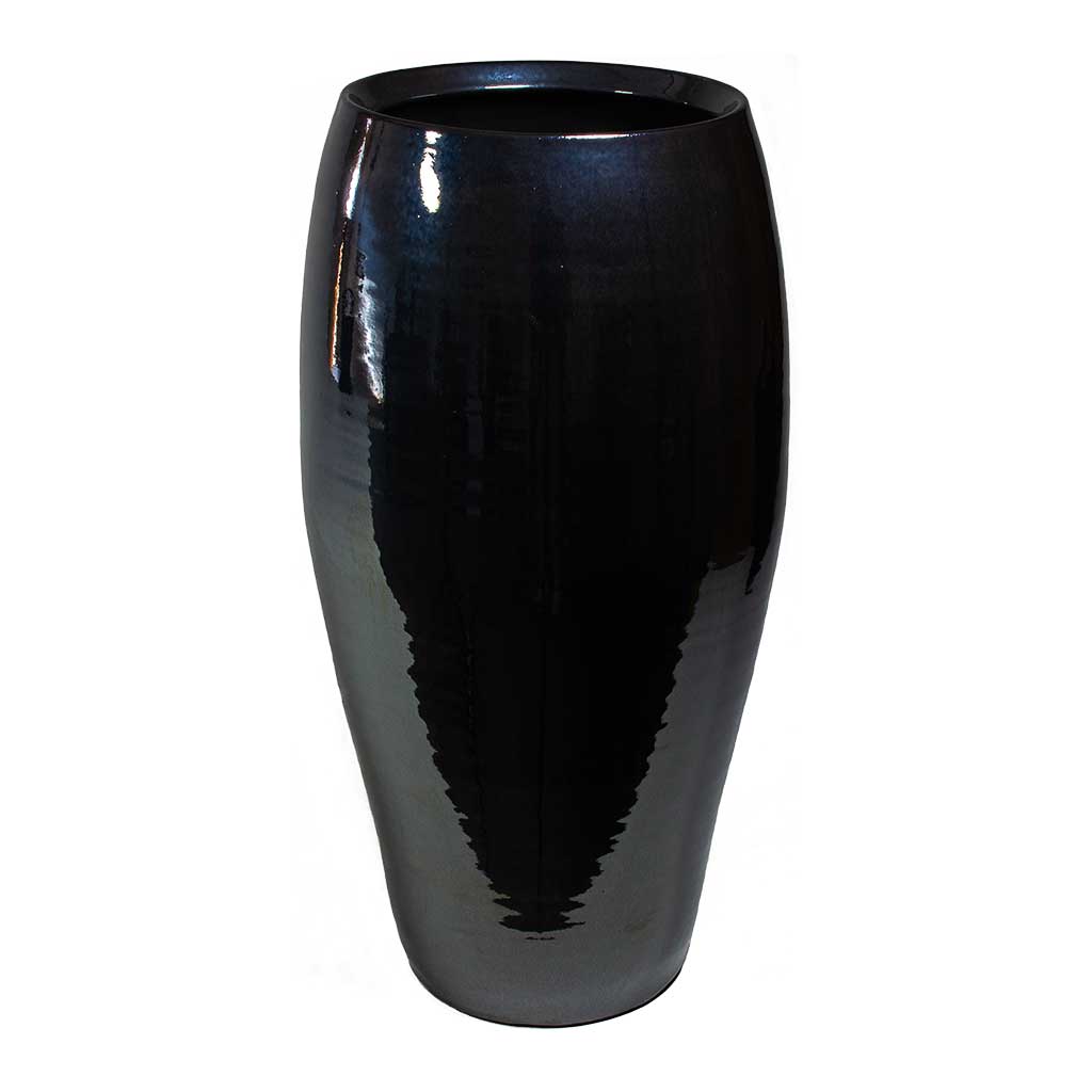 Amora Plant Vase - Anthracite Mirror