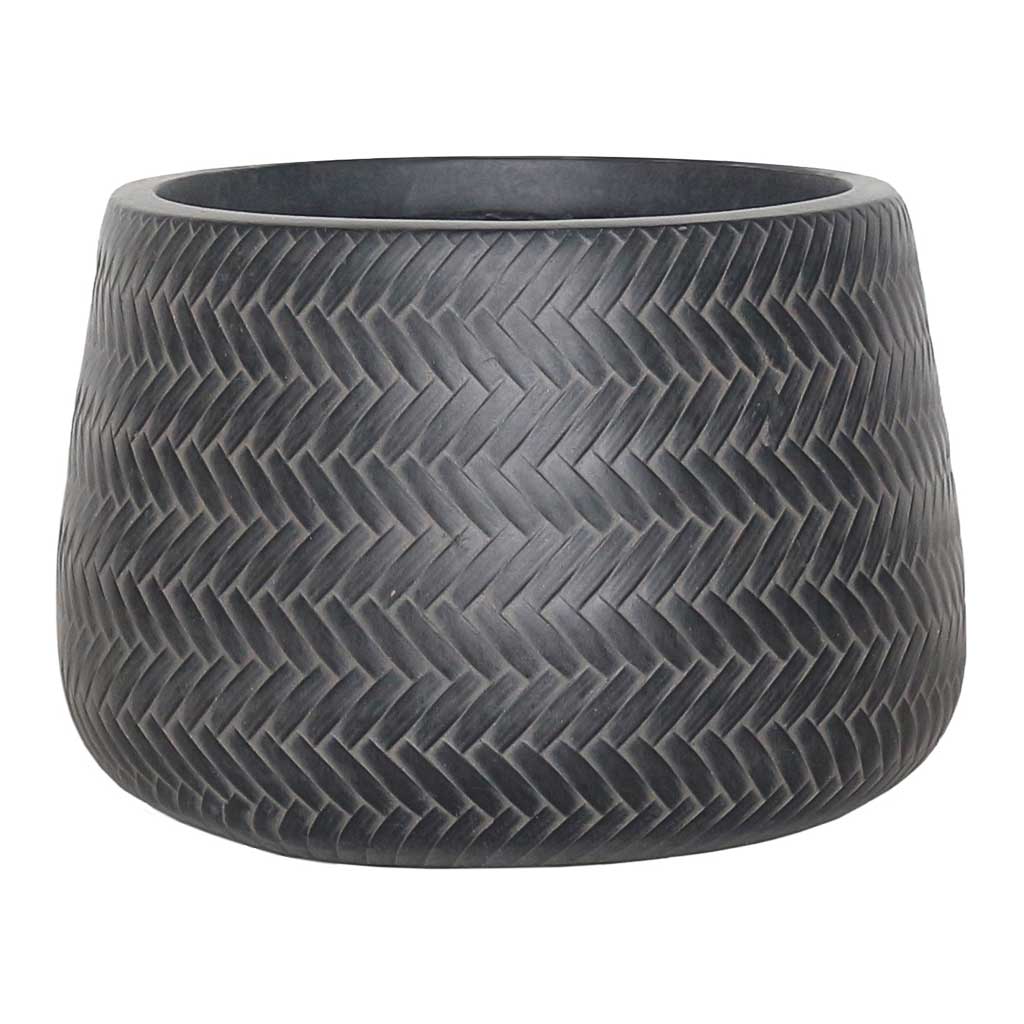 Angle Darcy Plant Pot - Anthracite
