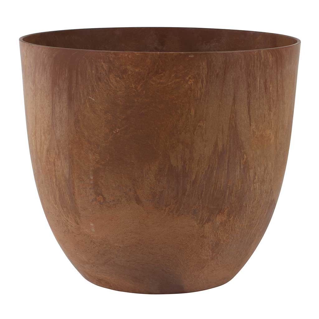 indoor plant pots b&q Bola Artstone Egg Shaped Plant Pot - Oak | Hortology