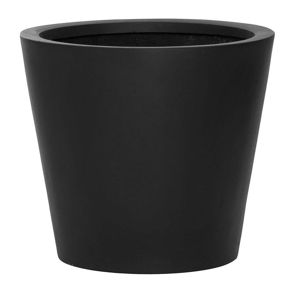 Bucket Natural Planter - Black 40x35