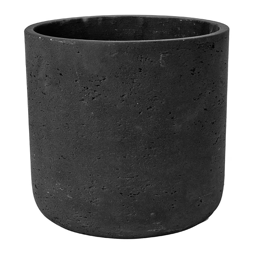 Charlie Plant Pot - Black Washed - Medium