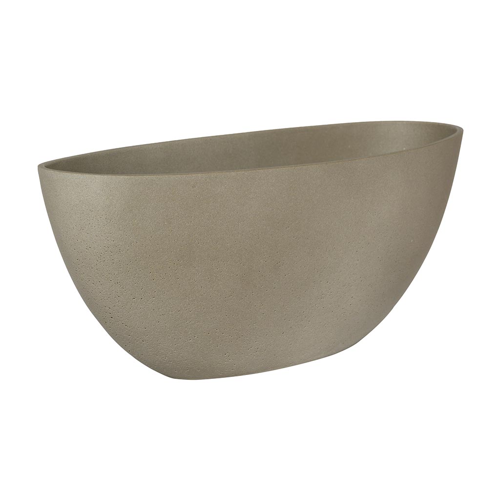 Dorant Refined Oval Plant Bowl - Clouded Grey