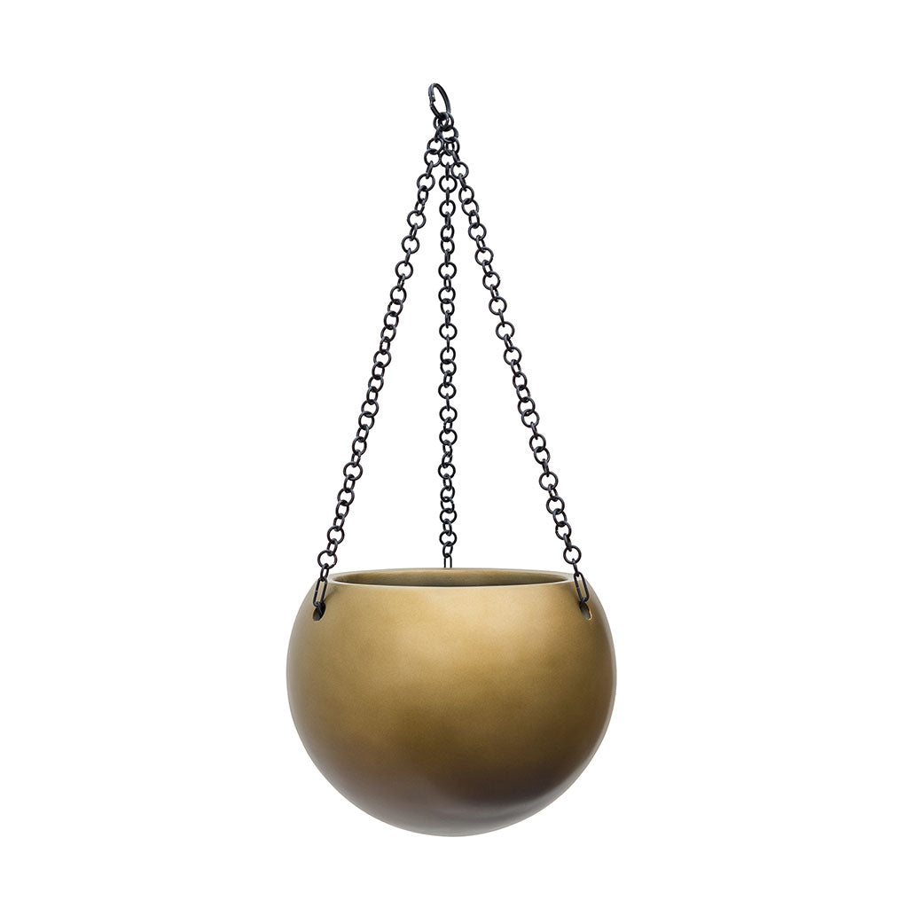 raj gold hanging planter Gradient Hanging Plant Globe - Matt Honey Planter | Hortology
