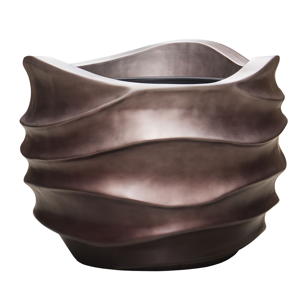 Gradient Lee Couple Planter - Matt Coffee