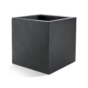 Grigio Cube Planter - Anthracite Concrete