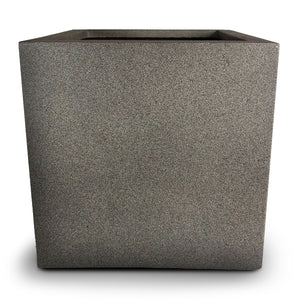 Grigio Cube Planter - Natural Concrete Straight