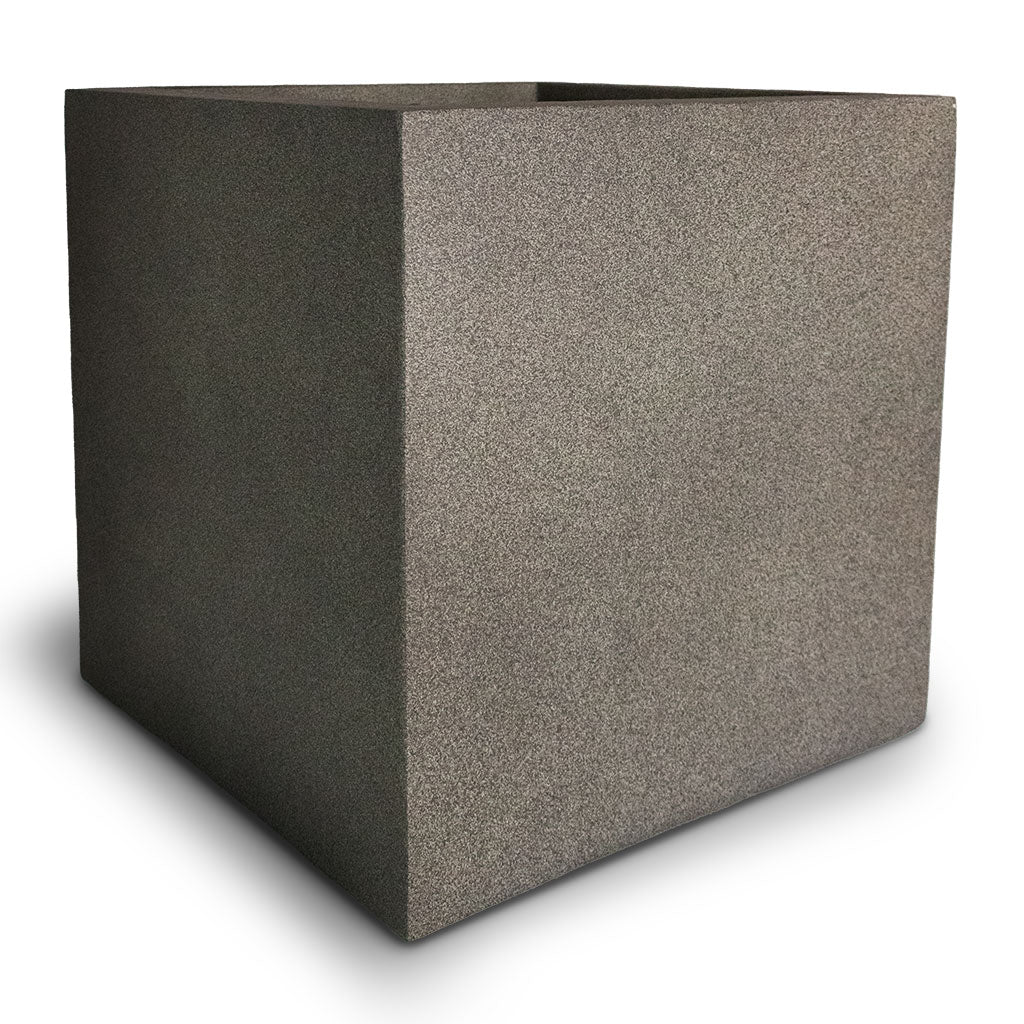 Grigio Cube Planter - Natural Concrete