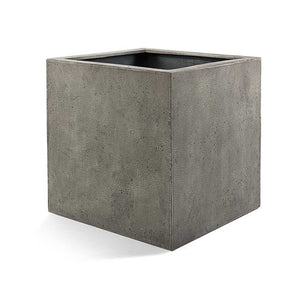 Grigio Cube Planter - Natural Concrete