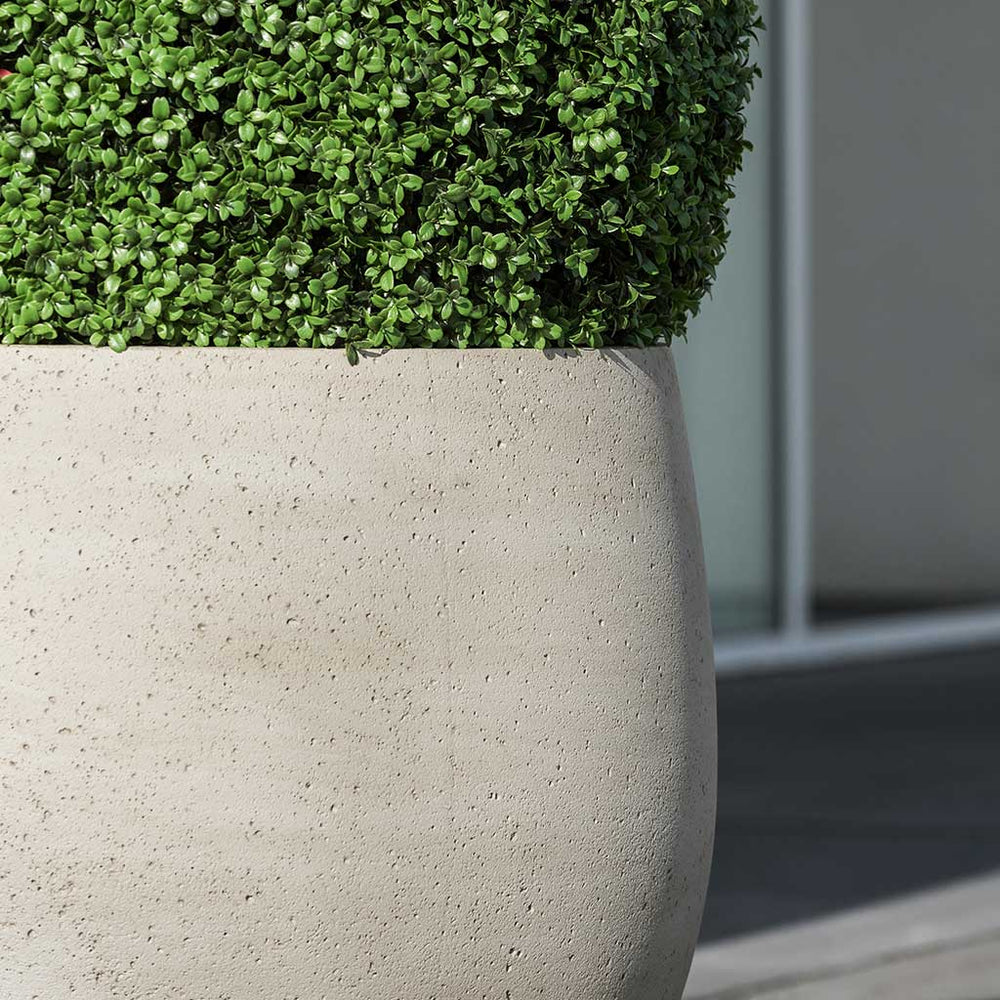 Jumbo Orb Planter - Stone Washed Concrete - Large Planters | Hortology ...