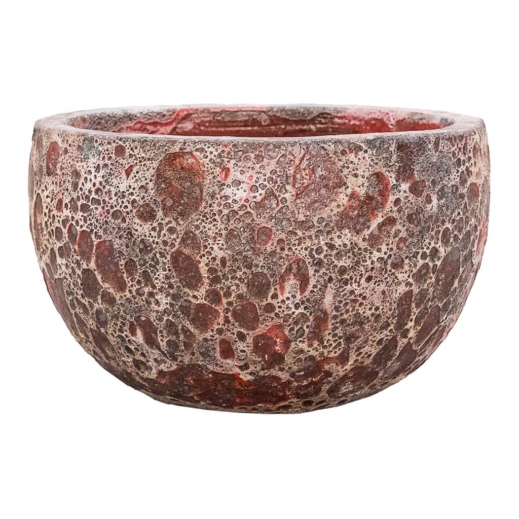 Lava Bowl Relic Planter - Pink - Quality Planters | Hortology - HORTOLOGY