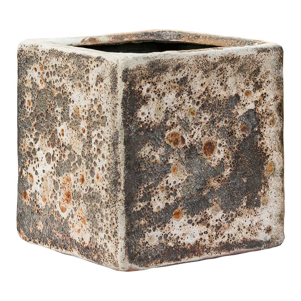Lava Cube Relic Planter Rust - Small