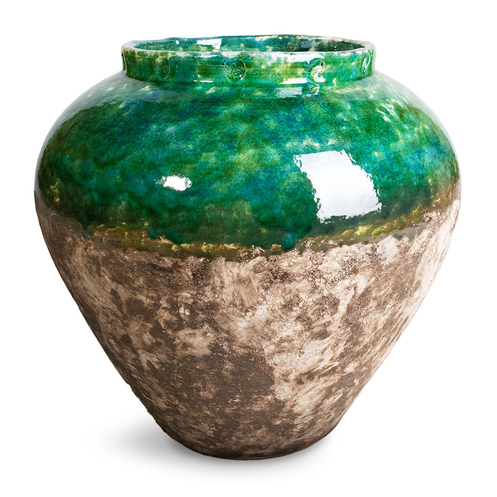 Lindy Jar Plant Pot - Black Green - 45 x 38cm