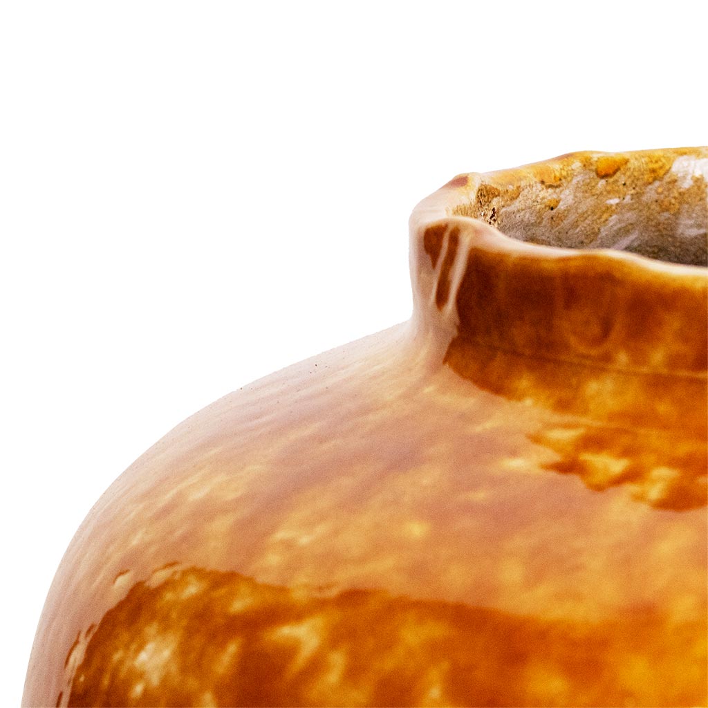 large ochre plant pot Lindy Jar Plant Pot - Ochre - Quality Plant Pots | Hortology