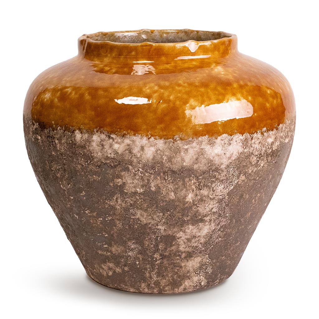 Lindy Jar Plant Pot - Ochre