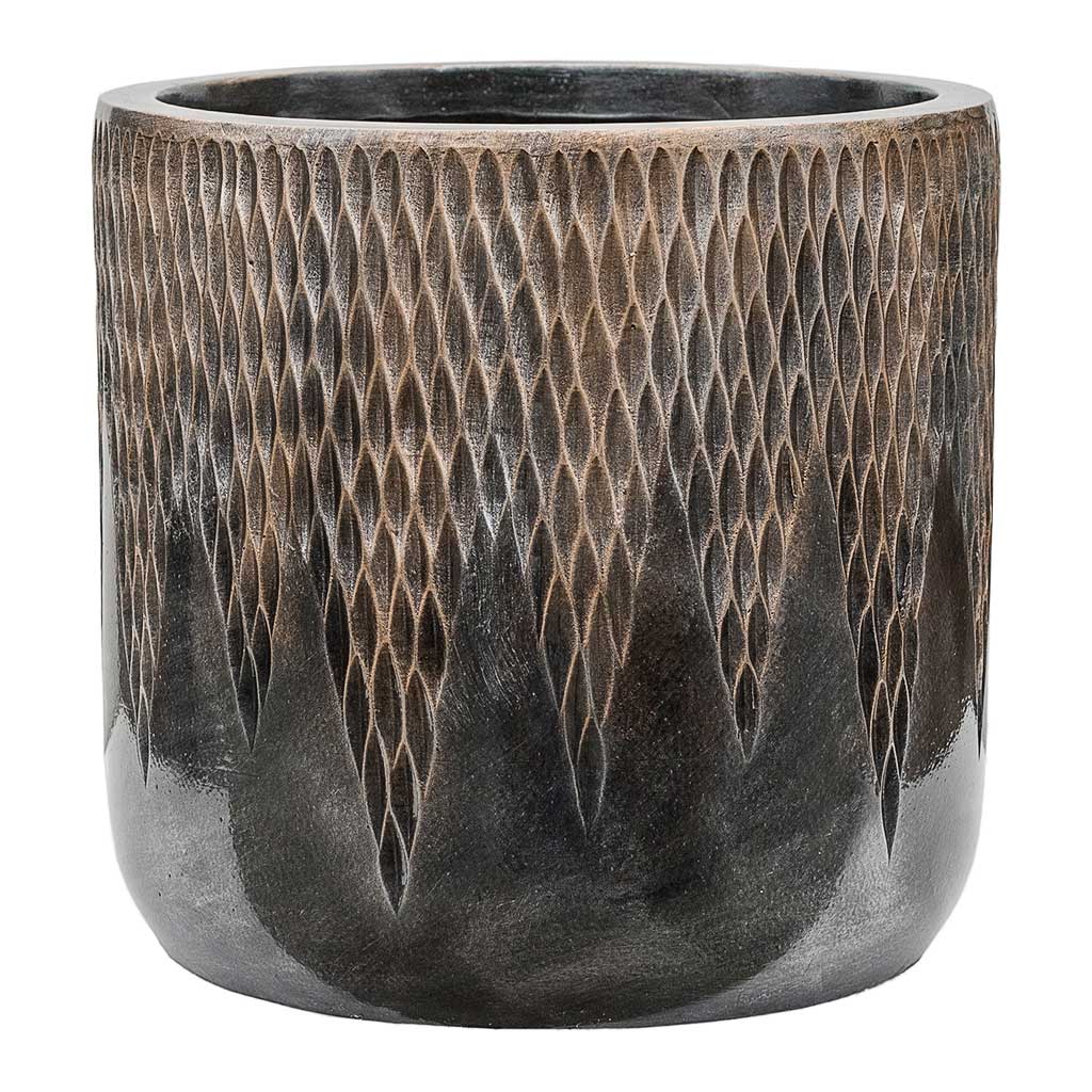 Luxe Lite Comet Cylinder Planter - Bronze - Large